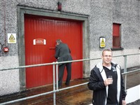 Marcus efter avslutad caskprovning i warehouse#5